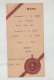 Montrevel 1937 Menu Sixtine Grande Liqueur De Dessert - Menus