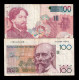 Bélgica Belgium Set 100 Francs ND (1982-1994) ND (1995-2001) Pick 142a(5) 147(2) Mbc Vf - 100 Franchi