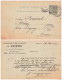 PARIS - 1897 - CARTE PRECURSEUR  SAGE REPIQUAGE PRIVE DE A.DURENNE. ETABLISSEMENTS METTALLURGIQUES. POUR NAIX PRES LIGNY - Cartes Précurseurs