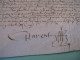 CLAUDE PARENT / DE ROSTIN Autographe Signé 1585 CONSEILLER COUR MONNAIES PARIS Parchemin - Historische Personen