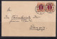 Germany Poland Danzig Cover 1922 Franked By 1mx2 Pair 15323 - Lettres & Documents