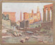 Around The Mediterranean 1926 - 40 Luxor, Temple Ruins  - Sarony Cigarette Card - Original Card - Large Size - Wills