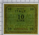 10 LIRE OCCUPAZIONE AMERICANA IN ITALIA MONOLINGUA BEP 1943 SUP - Allied Occupation WWII