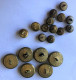 Delcampe - Lot De 19 Boutons Anciens D'uniforme Militaire - MILITARIA - Ancre Marine H. J. M. Et M. D. Paris - Buttons