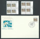 Canada # 871-872 UR. & LR. PB. MNH + FDC's - Christmas 1980 - Greeting Cards - Blocks & Sheetlets