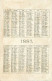 Theme Div-ref TT341-publicité Chocolat Louit - Mini Calendrier 1887- - Petit Format : ...-1900