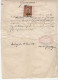 1909. AUSTRIA,SLOVENIA,MARBURG,MARIBOR,1 KRONA REVENUE STAMP,LETTER - Fiscaux