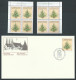 Canada # 900-901-902 UL. & UR. PB. MNH + FDC's - Christmas 1981 - Trees - Hojas Bloque