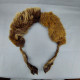 Vintage Real Fox Fur Brown Leather Collar 105cm(41'') #0287 - Scarves