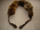 Delcampe - Vintage Real Fox Fur Brown Leather Collar 105cm(41'') #0287 - Scarves