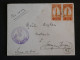 BY2 MAROC  BELLE LETTRE FM  1928 MEKNES A JOUY FRANCE +PAIRE DE TP+AFF. PLAISANT+++ - Covers & Documents