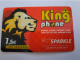 FRANCE/FRANKRIJK  / KING PHONE/ LION/LYON/ RECHARGEBLE  /   / € 7,50 PREPAID  USED    ** 14646** - Mobicartes: Móviles/SIM)