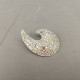 Vintage Shiny Brooch Silver Tone Art Deco Sparkling Stones #0619 - Brooches