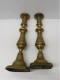 Delcampe - -BELLE ANCIENNE PAIRE De BOUGEOIRS BRONZE Déco Table BOUGIE COLLECTION  E - Chandeliers, Candelabras & Candleholders