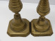 Delcampe - -BELLE ANCIENNE PAIRE De BOUGEOIRS BRONZE Déco Table BOUGIE COLLECTION  E - Candeleros, Candelabros Y Palmatorias