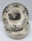 Delcampe - -BELLE ANCIENNE ASSIETTE PORCELAINE OPAQUE CREIL & MONTEREAU LEBOEUF & MILLET   E - Creil Montereau (FRA)