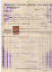 1910. SLOVENIA,AUSTRIA,CELJE,MERKUR INVOICE ON LETTERHEAD TO V. VAKUF,2 HELLER REVENUE STAMP - Revenue Stamps