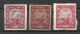 RUSSLAND RUSSIA 1921 Michel 161 X + Y + Z O - Used Stamps