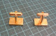 Boutons De Manchettes Plaqués Or - Années 60's - Cuff Links & Studs