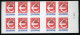 Carnet De 1999 De 10 Timbres Type EURO Surchargé Avec Couvert. Blanche Premier Timbre-Poste Français En Euro - Booklets