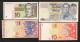 Malaysia Croazia Lettonia Germania 9 Banconote   LOTTO 3814 - Malasia