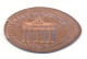 Souvenir Jeton Token Germany-Deutschland Berlin Brandenburger Tor - Monedas Elongadas (elongated Coins)