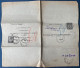 France 1937 Entier Postal Chaplain 1.50 F Noir Double Obl Dateur "PARIS 58 /R.DE LACHAPELLE" Format 278 X 238 Mm CHA P4 - Pneumatic Post