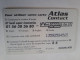 FRANCE/FRANKRIJK  / FR 50/  ATLAS CONTACT        / PREPAID  USED    ** 14692** - Nachladekarten (Handy/SIM)