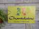 Ancienne Plaque Enseigne Tôle Publicitaire Chantelaine Laines à Tricoter - Droguerías