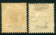 DENMARK 1904  Surcharges LHM / *.  Michel 40Z-41 - Ongebruikt