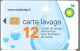 CARTE-PUCE-LAVAGE-BP-12-UNITES-V° N°140003-TBE - Lavage Auto