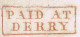 Ireland Donegal Derry 1834 Letter Muff November 27 To Dublin With Boxed PAID AT/DERRY In Red - Prefilatelia