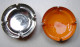 Cap. 70. Deux Capsules Veuve Clicquot, Intérieur Orange Et Argent - Clicquot (Veuve)