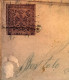 Delcampe - RARE SECURITY MARKING ON STAMP ! Modena Sa.4b VF 1852 25c With Pen Markings By Sender 1856cover REGGIO>BRESCIA (lettera - Modena