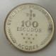 AZORES 100 Escudos (Azores Regional Autonomy; Silver) 1980 (.925) • 16.5 G •  34 Mm KM# 44a - Açores