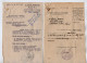 VP22.343 - MILITARIA - LILLE X VALENCIENNES 1953 - 3 Documents Concernant M. J. LEFEBVRE à MONTREUIL SOUS BOIS - Dokumente