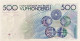 Belgium 500 Francs, P-143 (1982) - UNC - Signature 4+12 - 500 Frank