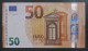 50 EURO S050F1 Italy NEW Serie SM Ch 00 Lagarde Perfect UNC - 50 Euro