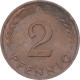 Monnaie, Allemagne, 2 Pfennig, 1962 - 2 Pfennig