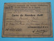 F.N.A.C. Et Des Victimes De La GUERRE > Carte De Membre Actif 1945 De Renard Paul Boulogne S/Seine ( Voir Scans ) ! - Cartes De Membre