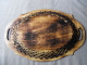 Delcampe - Vintage Hand Carved And Painted Wooden Plate For Home Décor #0639 - Borden