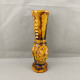 Vintage Hand Carved And Painted Wooden Vase For Home Décor 36cm #0646 - Vasi