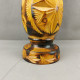 Delcampe - Vintage Hand Carved And Painted Wooden Vase For Home Décor 36cm #0646 - Vasen