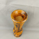 Delcampe - Vintage Hand Carved And Painted Wooden Vase For Home Décor 36cm #0646 - Vasen