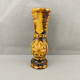 Vintage Hand Carved And Painted Wooden Vase For Home Décor 31cm #0647 - Vasi