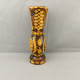 Vintage Hand Carved And Painted Wooden Vase For Home Décor 31cm #0647 - Vasi