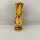 Vintage Hand Carved And Painted Wooden Vase For Home Décor 31cm #0647 - Vases