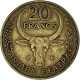 Monnaie, Madagascar, 20 Francs, 4 Ariary, 1972 - Madagascar