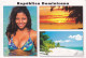 REPUBLICA COMINICANA, BEACH, WOMAN, SUNSET, ANTILLES - Dominicaanse Republiek