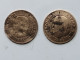 FRANCE  = 2  PIECES  DE 2 CENTIMES DE 1856 A + 1256 W - 2 Centimes